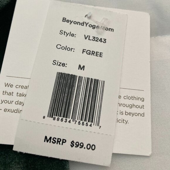 Beyond Yoga green velvet yoga leggings - size Medium - Picture 4 of 8